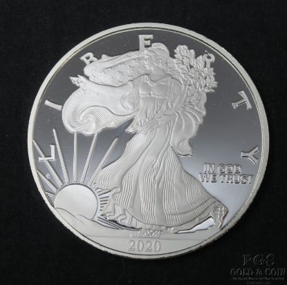 Picture of 2020 Proof 4ozt. ASE Type 0.9999 Fine Silver Round 24028