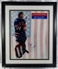 Picture of Signed Jim Craig 1980 USA Olympic Hockey Old Glory Flag 16x20 Photo Framed 14809