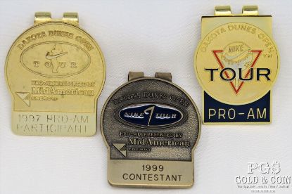 Picture of Golf Tournament Money Clips 1997 1999 Pro-AM Asst Participant 3 Pcs  20125