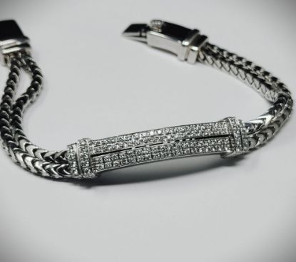 Picture of DiModolo 18k White Gold & Diamond Bracelet 6.75" 1.03cttw 30.17g 27992