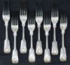 Picture of Antique Roberts & Belk R&B Furnival Sterling Silver Flatware Sheffield (46pcs) 119oz 28077