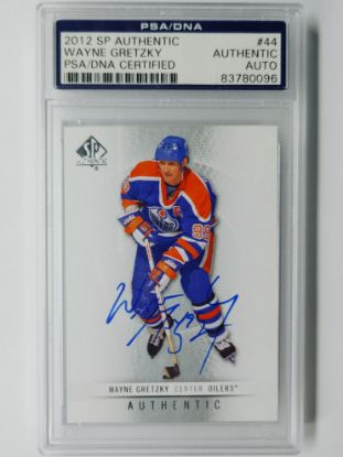 Picture of Signed 2012 SP Authentic Wayne Gretzky #44 PSA/DNA Auto 28254