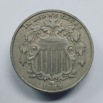 Picture of 1883 Shield Nickel 5c VF/AU SKD Semi-Key Date  28258