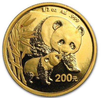 Picture of 1/2 oz China Gold Panda - BU 1982-2000 (Year Varies)