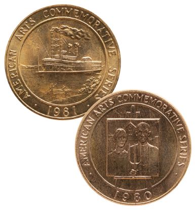 Picture of 1 oz U.S. Mint Commemorative Arts Gold Medal (Random Date) BU