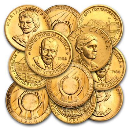 Picture of 1/2 oz U.S. Mint Commemorative Arts Gold Medal (Random Date) BU