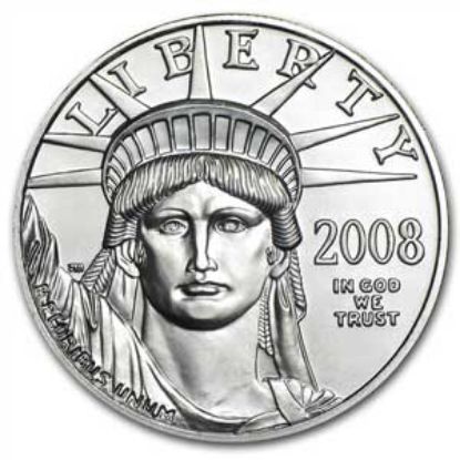 Picture of $100 American Platinum Eagle 1oz (Random Date) BU
