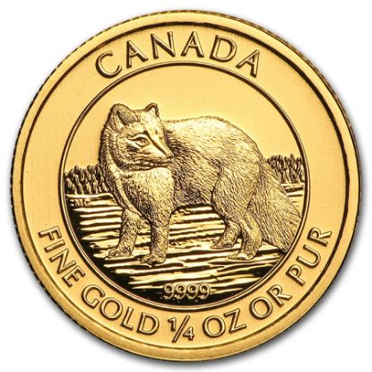 Picture of 2014 1/4 oz $10 Canadian Arctic Fox Gold - BU