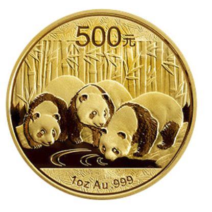 Picture of China 30 gram Gold Panda 500 Yuan (2016-Date) BU