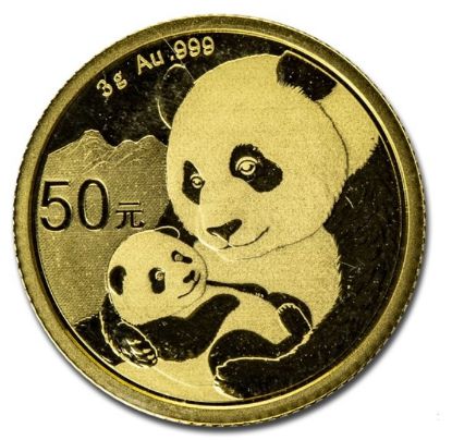 Picture of China 3 gram Gold Panda (2016-Date) BU