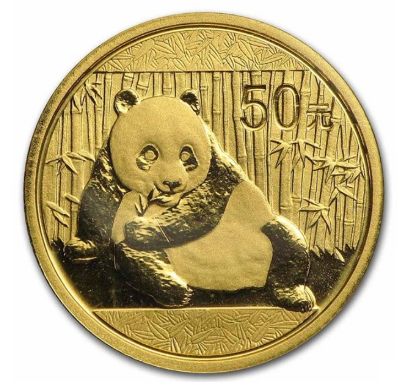 Picture of China 1/10 oz Gold Panda (2001-2015) BU