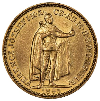 Picture of Hungary 20 Korona Gold (1892-1915) AU .1960 AGW