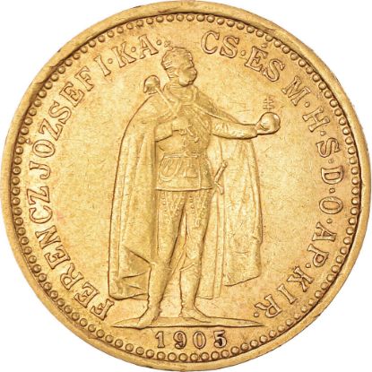 Picture of Hungary 10 Korona Gold Franz Joseph (1892-1915) AU .0980 AGW