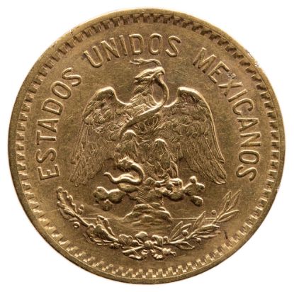 Picture of Mexico Gold 10 Peso (Random Date) BU .2411 AGW