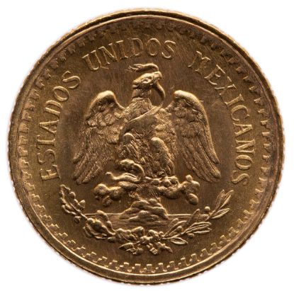 Picture of Mexico Gold 2.5 Peso  (Random Date) BU .0603 AGW