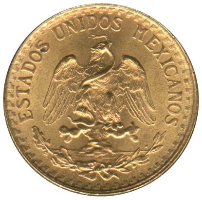 Picture of Mexico Gold 2 Peso (Random Date) BU .048 AGW