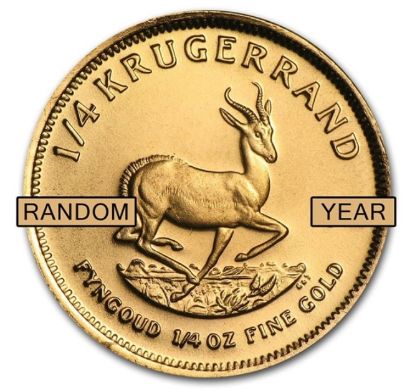 Picture of 1/4 oz South Africa Gold Krugerrand (Random Date) BU