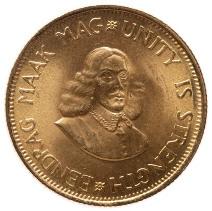 Picture of South Africa 2 Rand Gold (Random Date) BU .2354 AGW