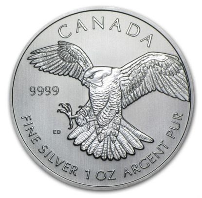 Picture of $5 Canadian 1 oz Silver Birds of Prey Series (2014) BU