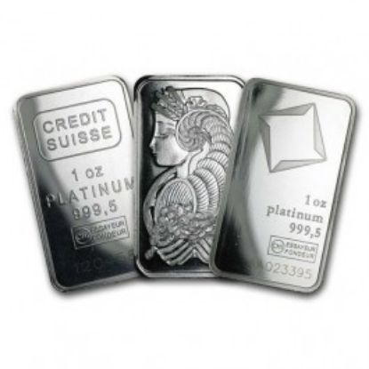 Picture of 1 oz Platinum Bar/round (Brand Varies) Uncarded