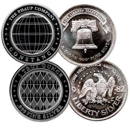 Picture of 1 oz Unique Silver Round (Design Varies) 