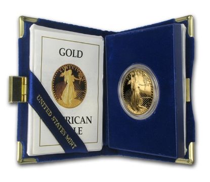 Picture of 1989-W 1 oz Proof American Gold Eagle (Box & COA)