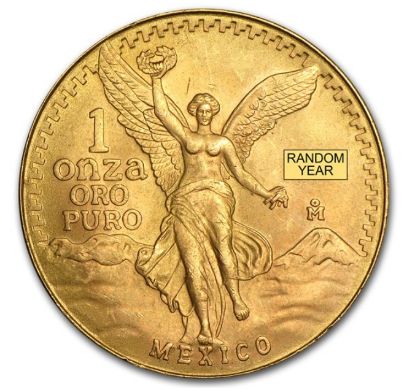 Picture of 1 oz Mexican Libertad Gold Coin (Random Date) BU