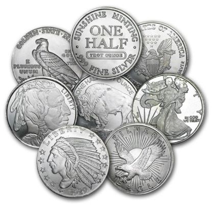 Picture of 1/2 oz Generic Silver Round (Design Varies) 