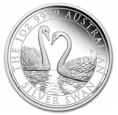 Picture of 1 oz Australia $1 Proof Silver Swan (2022) Caps Only