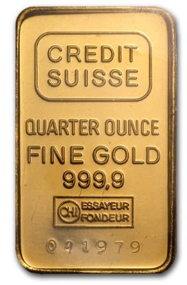Picture of 1/4 oz Gold Bar - Brand Varies (Uncarded) 