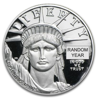 Picture of 1 oz Proof American Platinum Eagle (Random Date) Caps Only