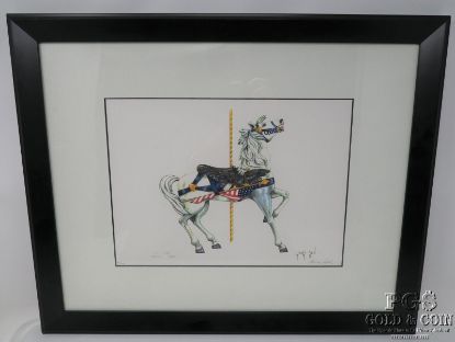 Picture of Signed George Sperl - Carousel Horse Lithograph #27/1000   25208