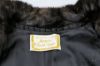 Picture of Rich Dark Brown Women's Mink Fur Coat with Cuffs for Menger Cuffs Med Length