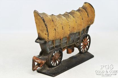 Picture of Vintage 1930's Copper Door Stopper Stagecoach Americana Decor 