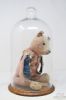 Picture of Glass Dome with Vintage Teddy Bear & Political Buttons