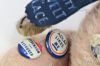 Picture of Glass Dome with Vintage Teddy Bear & Political Buttons