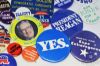 Picture of Political Buttons Assorted Lot Pinback Election Pins 53 Pcs