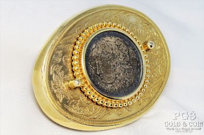 Picture of 1883 Morgan Silver Dollar Coin Belt Buckle Coin Jewelry Gold Plated Buckle