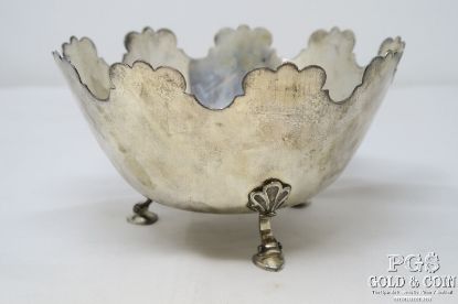 Picture of Vintage Tiffany & Co Sterling Silver Footed Montieth Bowl w/Crown Top 531g 
