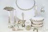 Picture of Vintage Silver Tone Jewelry Assorted Majorica, Trifari, Monet, Richelieu 