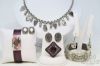 Picture of Signed Brighton Heart Charm Necklace Swarovski Pave Crystal Jelly Bracelet 