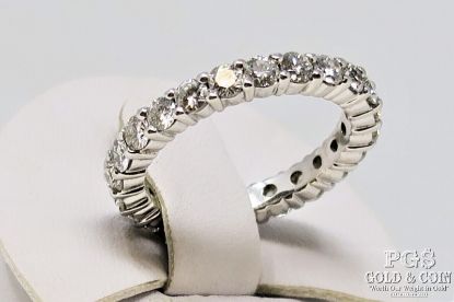 Picture of Diamond Eternity Band 14k White Gold 1.80ct RBC SI 