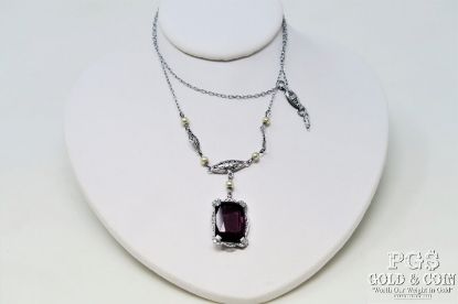 Picture of Amethyst Pendant w/ 18" GP Necklace 