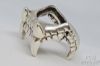 Picture of Sterling Silver Vampire Open Jaw Fangs Biker Ring