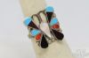 Picture of Sterling Silver Zuni Butterfly Ring Scroll Cross 4pc