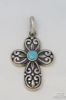 Picture of Sterling Silver Zuni Butterfly Ring Scroll Cross 4pc