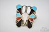 Picture of Sterling Silver Zuni Butterfly Ring Scroll Cross 4pc