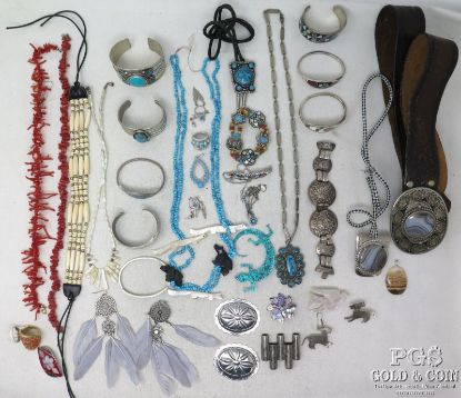 Picture of Vintage Native American/ Southwest Style Jewelry Lot  25874