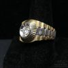 Picture of .65ct Diamond H, I1 Men's 14k White & Yellow Gold Ring