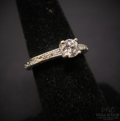 Picture of 18k .46cttw VS1 E Diamond Engagement Ring